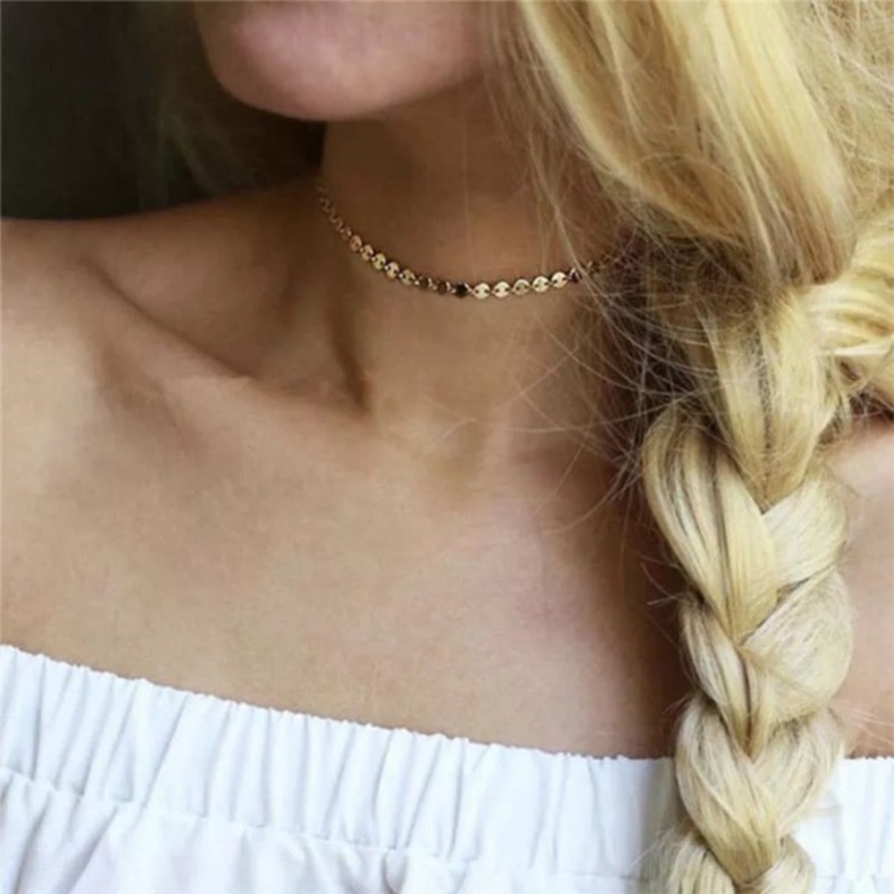 3 for $15 Dainty gold choker necklace